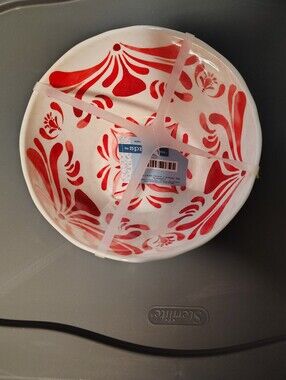 The Spring Shop Red and White Plastic Decorative Bowls